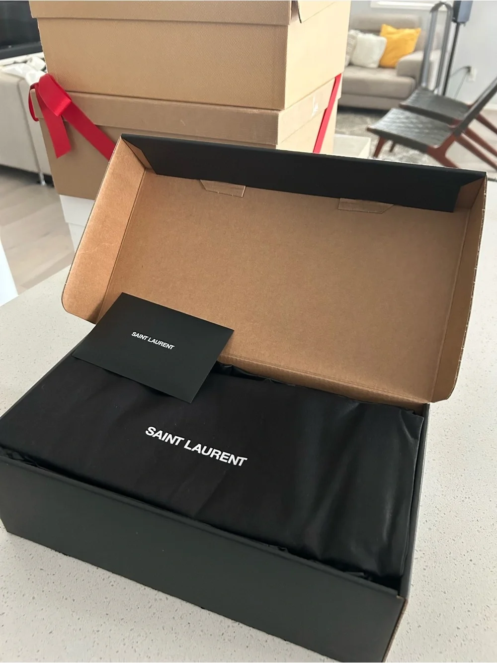 Saint Laurent Black Leather Espadrille Loafers with Jute Trim